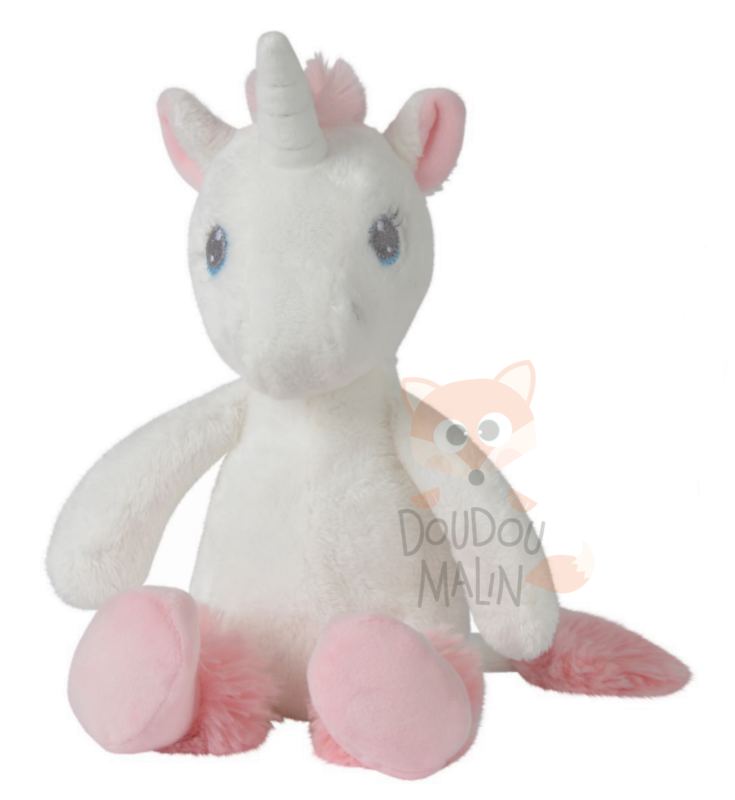  mon ami magique peluche licorne blanc rose coeur 